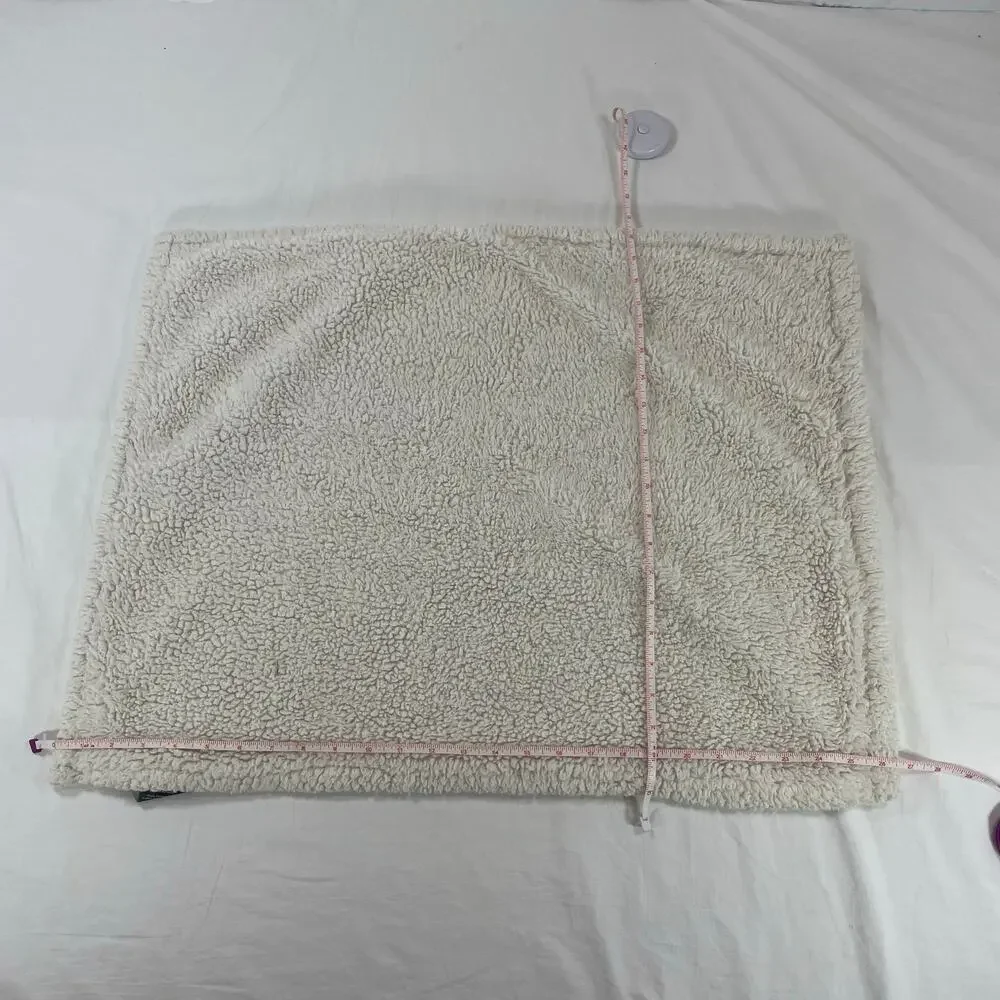 UGG Home Sherpa Fleece Pillow Sham Standard Taupe Beige Reversible Zipper